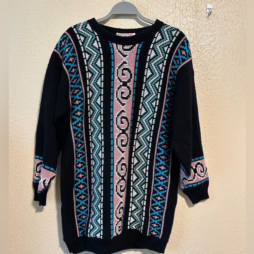 Vintage‎ Clifton Place Sweater Longline Knit Size Medium